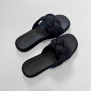 Rothy’s The Summer Sandal Black Sz 7